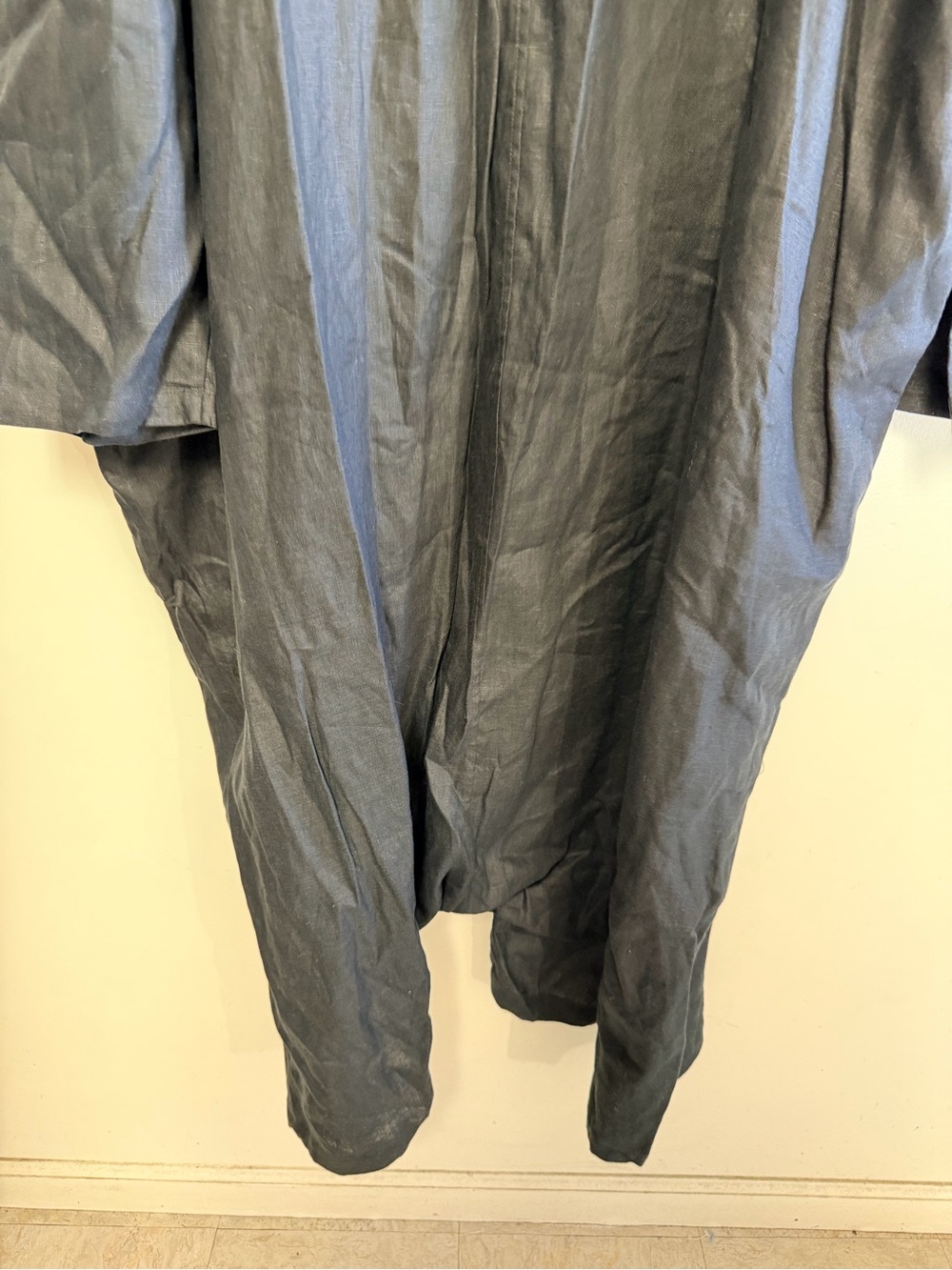 69 US Black Linen Oversized Jumpsuit M/L - Picture 12 of 12